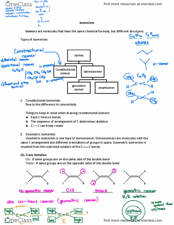 CHEM 1220 Lecture Notes - Lecture 13: Enantiomer, Isomer, Absolute Configuration thumbnail