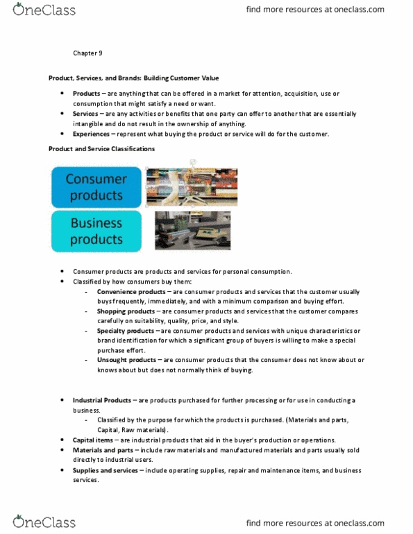 MGT 2020 Lecture Notes - Lecture 7: Internal Communications, Marketing Mix, Total Quality Management thumbnail