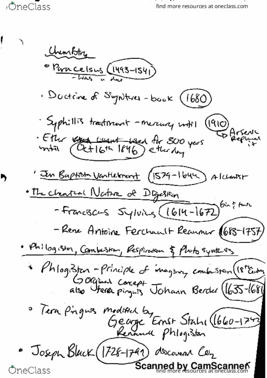 BIOL 400 Lecture Notes - Lecture 7: Michael Servetus thumbnail