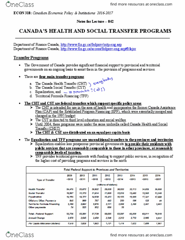 ECON 318 Lecture 42: Econ 318_F2016_Chapter_042_Canadas Health Social Transfers Programs thumbnail
