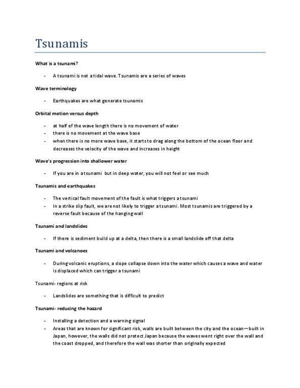 EASC 104 Lecture Notes - Wave Base, Wavelength, Orbit thumbnail