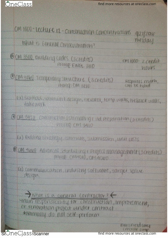 CM 1000 Lecture Notes - Lecture 12: Falsework, Ath, Ope thumbnail