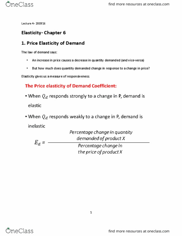 ECN 101 Lecture Notes - Lecture 4: Demand Curve, Lead, Tax Incidence thumbnail