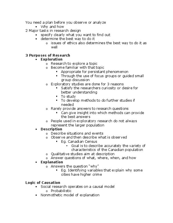 SOCY 210 Lecture Notes - Lecture 3: Spurious Relationship, Causal Model, One Unit thumbnail