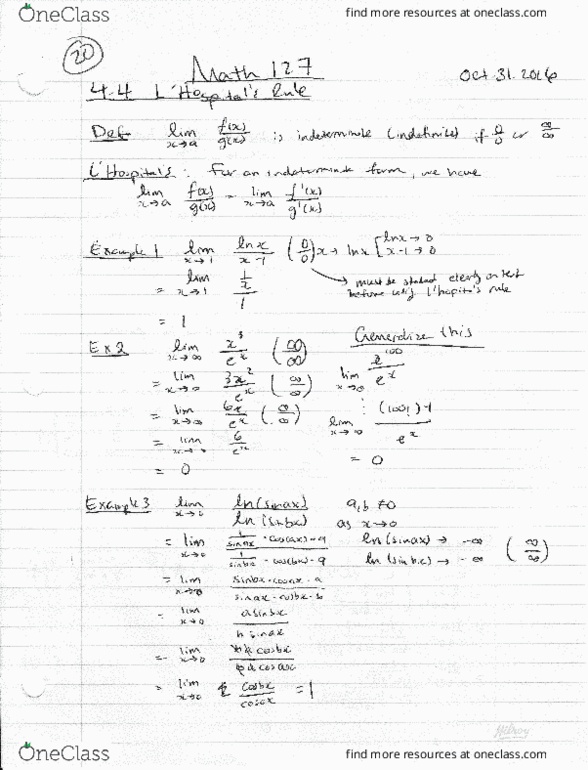MATH127 Lecture Notes - Lecture 20: .Ql, Horse Length thumbnail