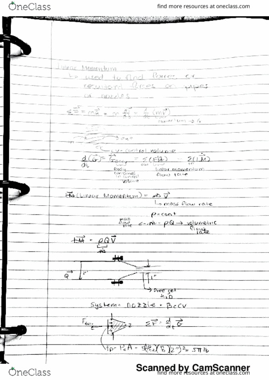 MEC 364 Lecture Notes - Lecture 4: Mass Flow Rate thumbnail