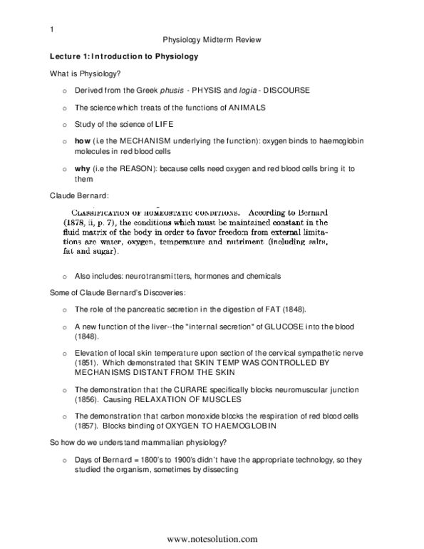 BIOD27H3 Lecture Notes - Membrane Potential, Axon Terminal, Organism thumbnail