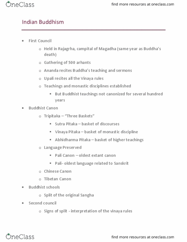 EAS 160A1 Lecture Notes - Lecture 4: Abhidhamma Pitaka, Kalinga War, Rajgir thumbnail