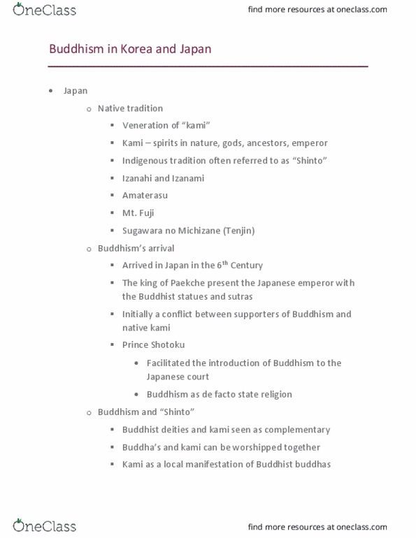 EAS 160A1 Lecture Notes - Lecture 9: Vajrayana, Lotus Sutra, Prince Shōtoku thumbnail