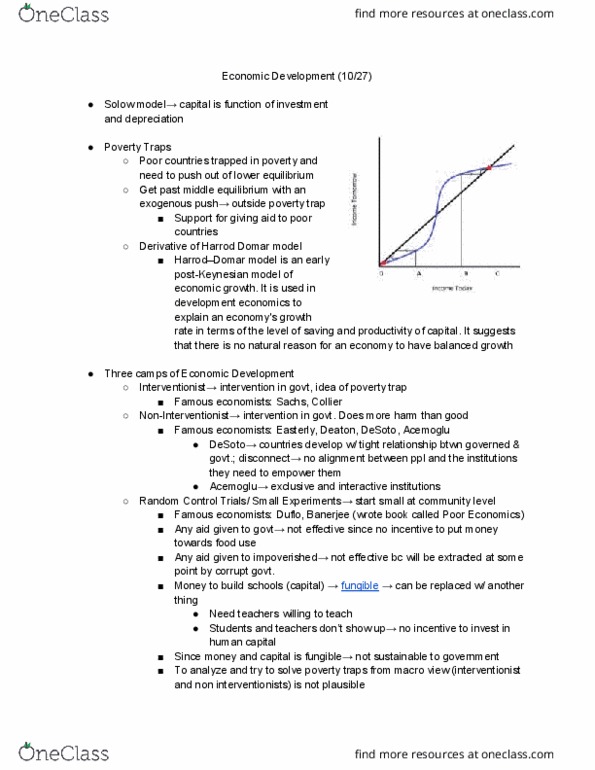 ECON BC 3033x Lecture Notes - Lecture 11: Poverty Trap, Fungibility, Human Capital thumbnail