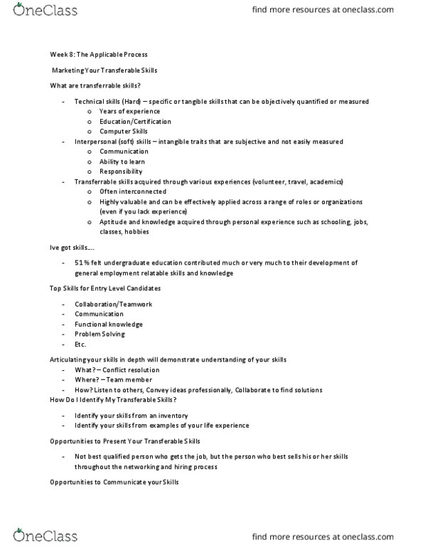 BU208 Lecture Notes - Lecture 8: Cover Letter, Conflict Resolution thumbnail