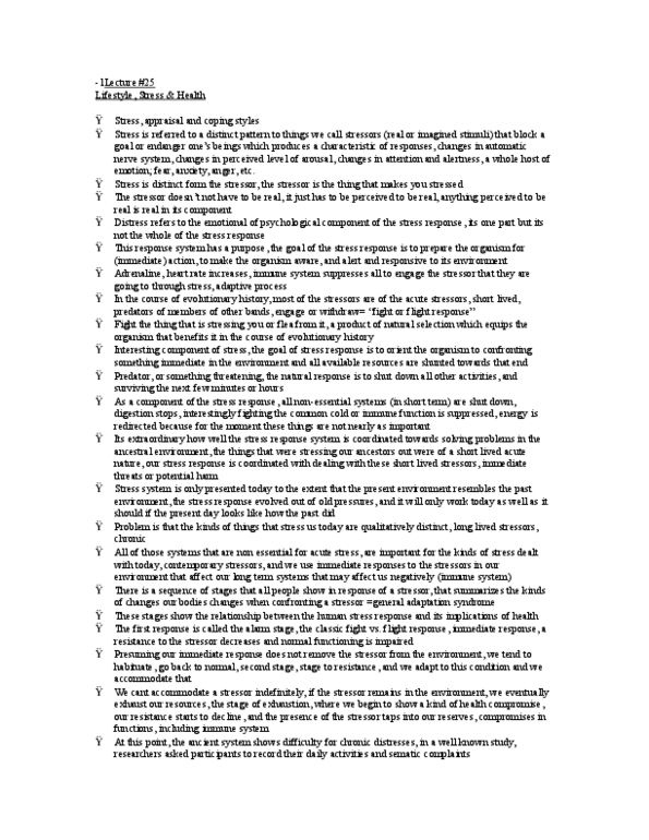 PSYC 310 Lecture Notes - Common Cold, Endangerment thumbnail