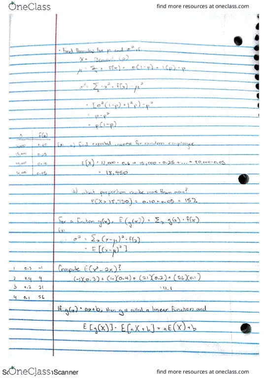 MATH 136 Lecture 16: Properties Of Expected Values thumbnail