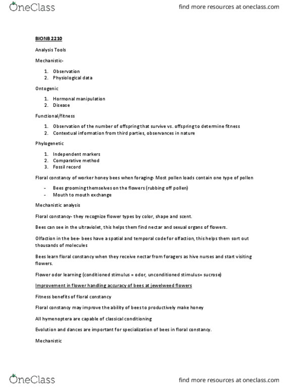 STS 2011 Lecture Notes - Lecture 2: Selfishness, Color Vision, Hymenoptera thumbnail