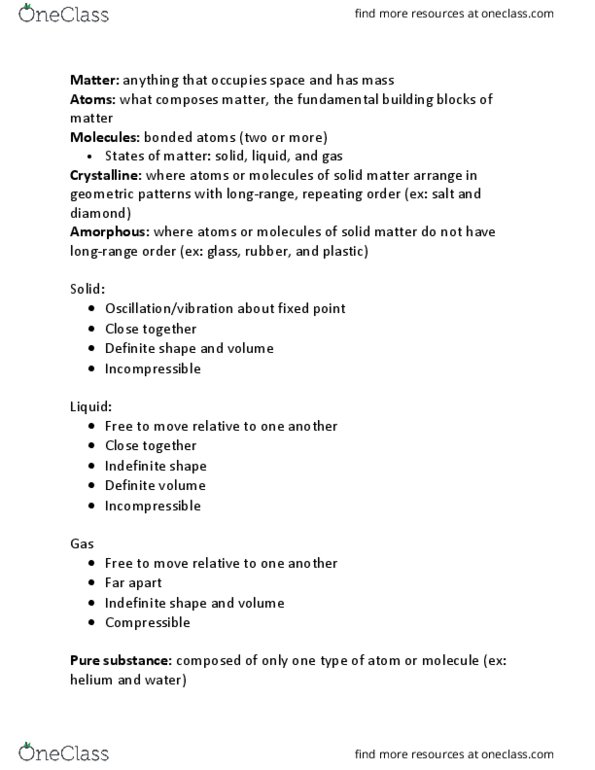 CHEM 1070 Chapter Notes - Chapter 3: Junkers J 1, Filter Paper, Calorie thumbnail