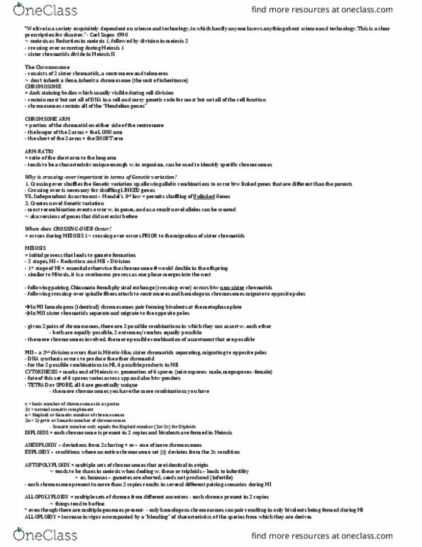 MBG 2400 Lecture Notes - Lecture 14: Sister Chromatids, Seedless Fruit, Musa Balbisiana thumbnail