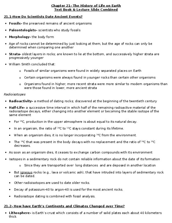 BIO407H5 Lecture Notes - Cambrian, Cambrian Explosion, Sirius Passet thumbnail