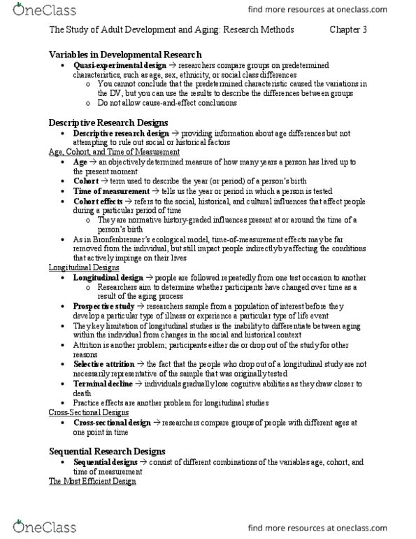 PSYC 3490 Chapter Notes - Chapter 3: Logistic Regression, Longitudinal Study, Regression Analysis thumbnail