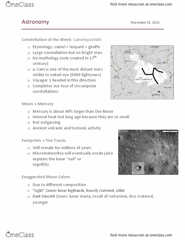 Astronomy 1021 Lecture Notes - Lecture 17: Tharsis, Lunar Mare, Geology Of The Moon thumbnail