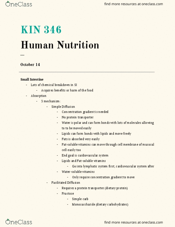 KIN346 Lecture Notes - Lecture 9: Common Hepatic Duct, Necrosis, Sigmoid Colon thumbnail