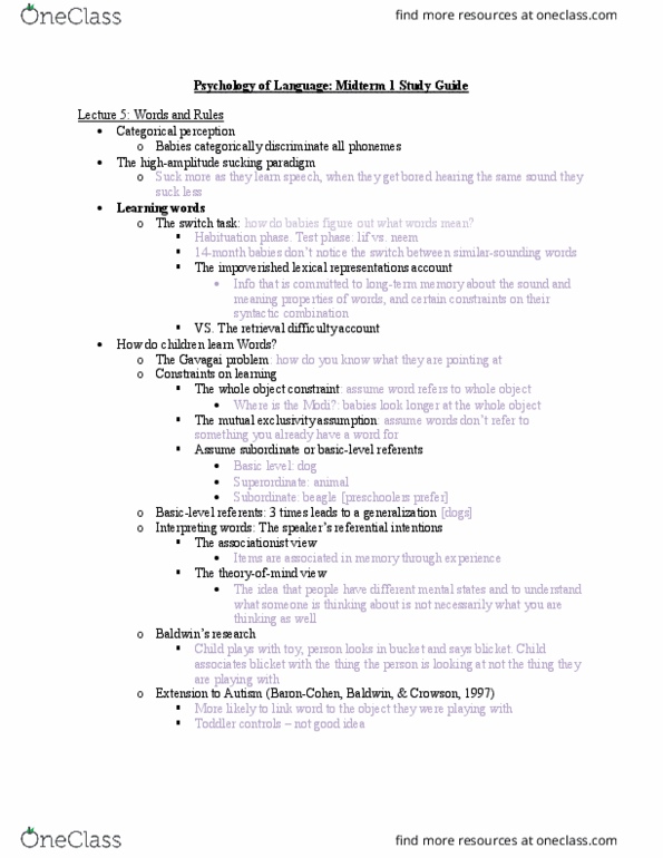 PSYC 432 Lecture Notes - Lecture 5: Beagle, Associationism, Habituation thumbnail