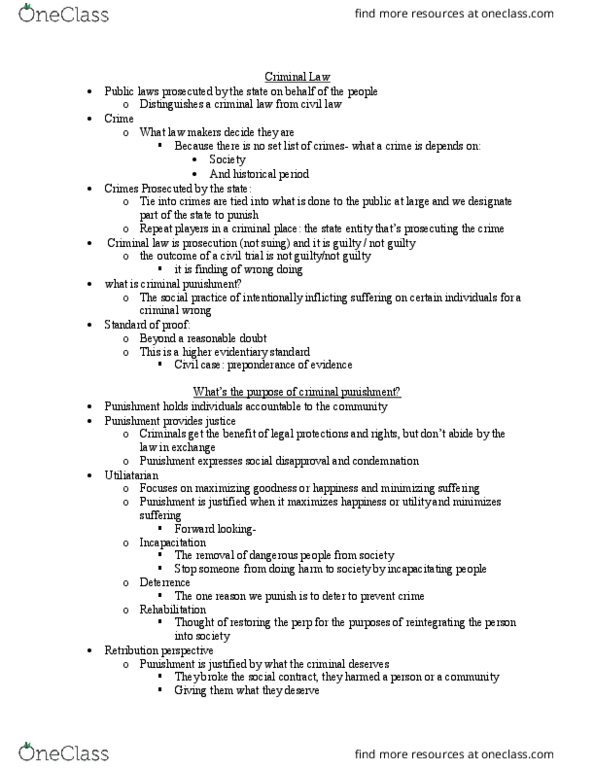POLS 245 Lecture Notes - Lecture 10: Corporal Punishment thumbnail