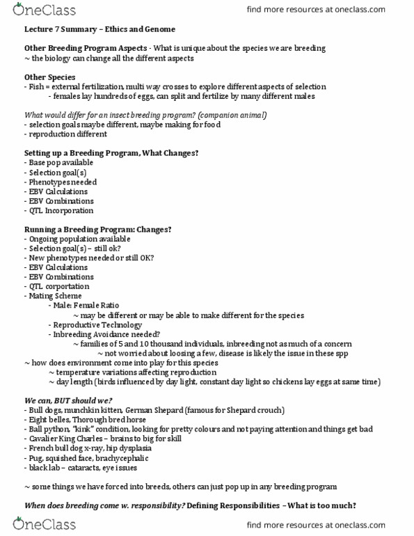 MBG 4020 Lecture Notes - Lecture 7: List Of Gaited Horse Breeds, Color Blindness, Neuropeptide Y thumbnail