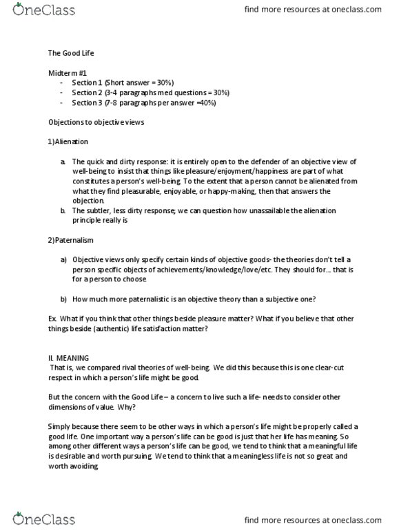 PHIL 2720 Lecture Notes - Lecture 7: Paternalism thumbnail