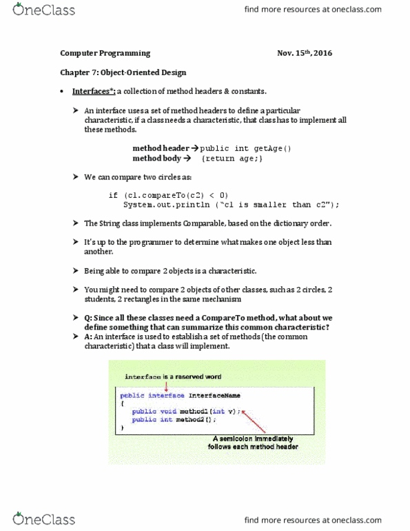 CS 121 Chapter Notes - Chapter 7: Iterator, Reserved Word thumbnail