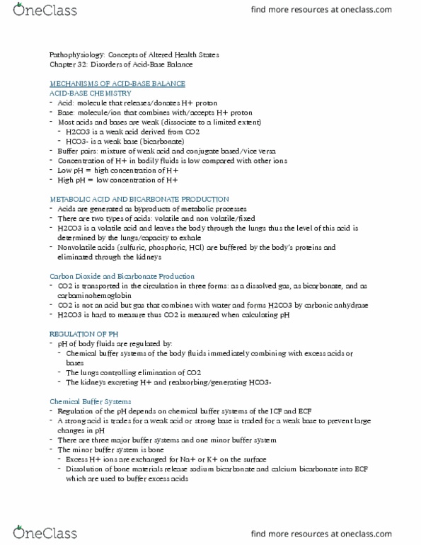 PAT 20A/B Chapter Notes - Chapter 32: Sepsis, Palpitations, Antacid thumbnail