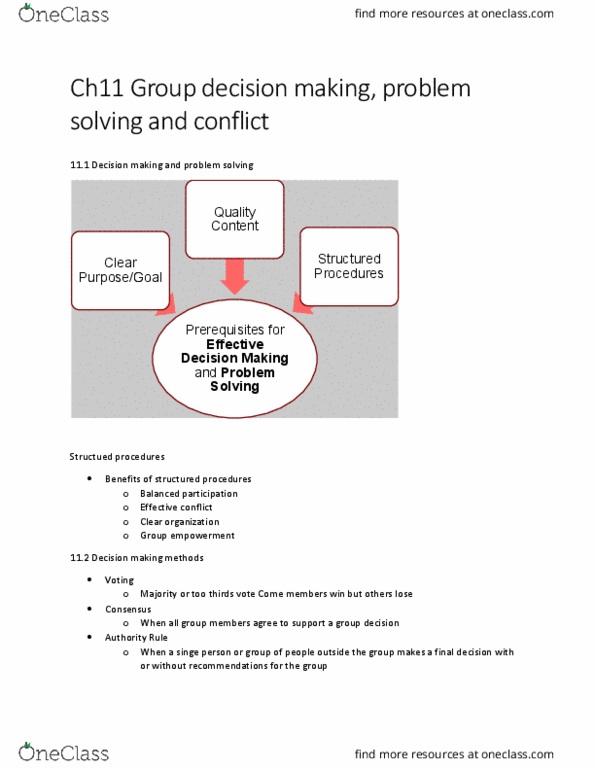 HSS 2102 Lecture Notes - Lecture 15: Five Ws, Decision-Making, Problem Solving thumbnail