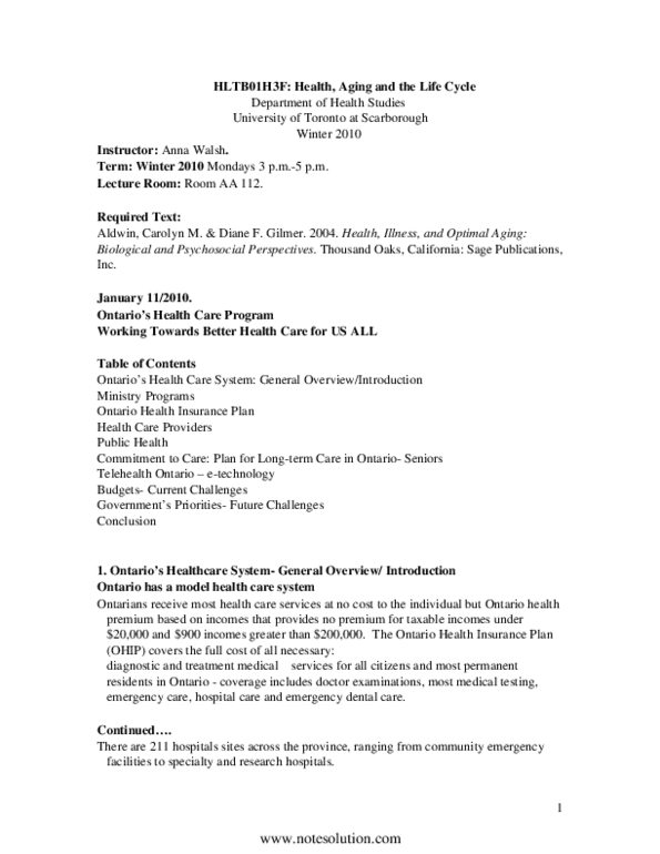HLTC22H3 Lecture Notes - Ibm Aix, Blic, Ontario Health Insurance Plan thumbnail
