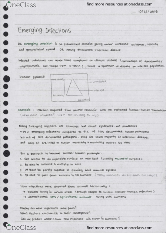 MCELLBI 55 Lecture Notes - Lecture 25: Large Flying Fox, Zoonosis, Viral Hemorrhagic Fever thumbnail