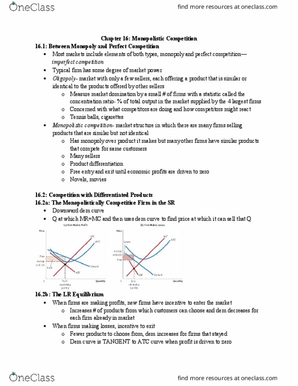 ECON 1116 Chapter Notes - Chapter 16: Invisible Hand, Externality, Economic Surplus thumbnail