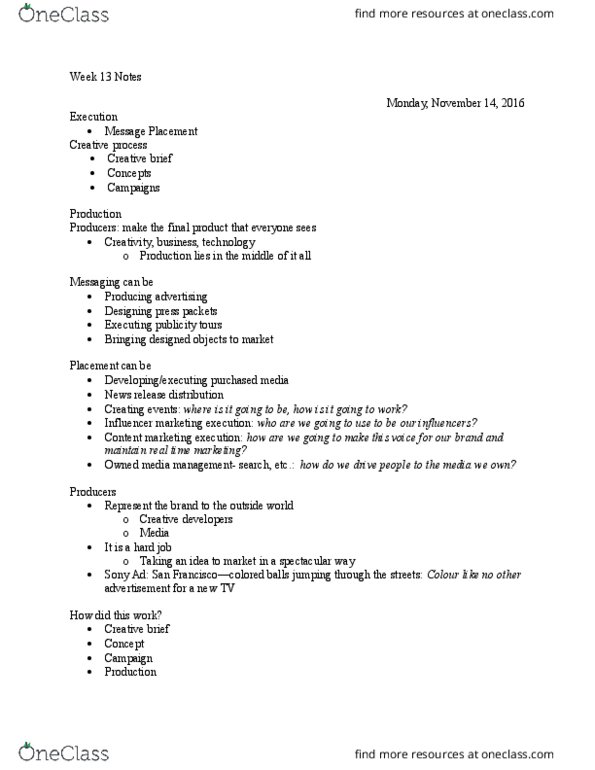 APRD 1000 Lecture Notes - Lecture 13: Earned Media, Webroot, Pinterest thumbnail