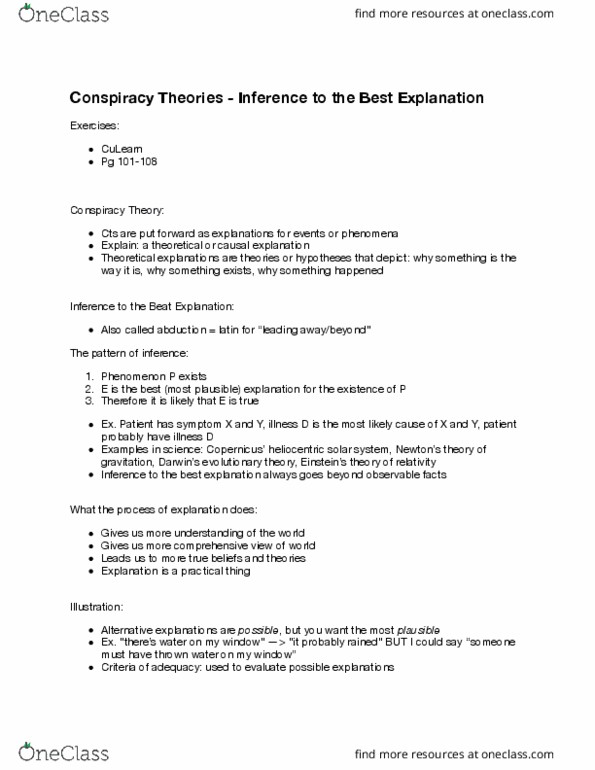 PHIL 2003 Lecture Notes - Lecture 13: Testability, Internal Consistency thumbnail