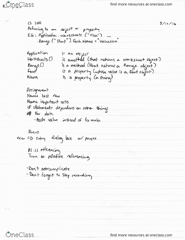 CS200 Lecture Notes - Lecture 14: Glossary Of Ancient Roman Religion thumbnail