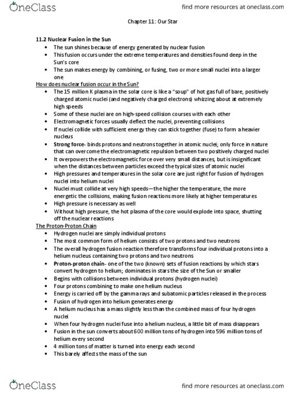 AST 2002 Chapter Notes - Chapter 11: Photosphere, Helioseismology, Photon thumbnail