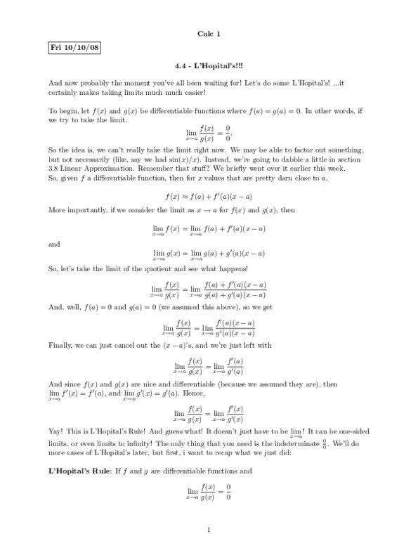MAT237Y1 Lecture Notes - Quotient Rule, Brie, Indeterminate Form thumbnail