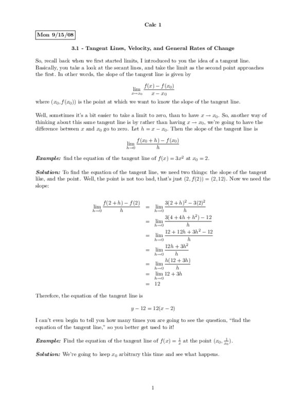 MAT237Y1 Lecture : 3.1 tangent lines.pdf thumbnail