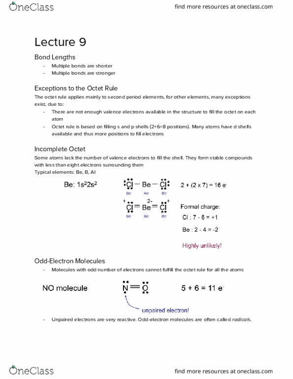 CHEM 1A Lecture Notes - Lecture 9: Ab3, Trigonal Pyramidal Molecular Geometry, Ab4 thumbnail