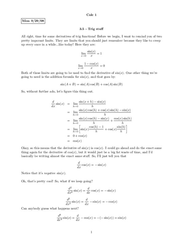 MAT237Y1 Lecture Notes - Scilab, Quotient Rule, Product Rule thumbnail