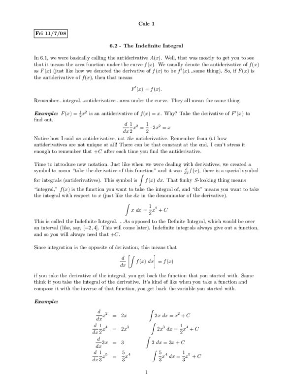MAT237Y1 Lecture Notes - Antiderivative, Classification Of Discontinuities, Power Rule thumbnail