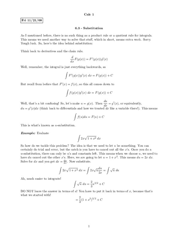 MAT237Y1 Lecture Notes - Quotient Rule, Product Rule thumbnail