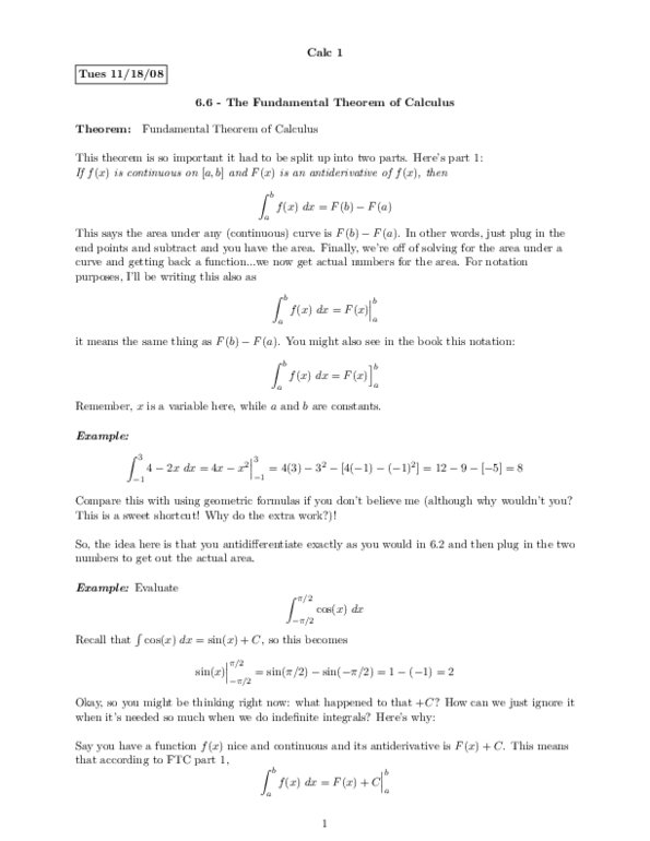 MAT237Y1 Lecture Notes - Antiderivative, Even And Odd Functions, Special Functions thumbnail