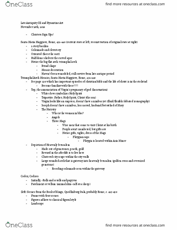 AHIS BC 1001x Lecture Notes - Lecture 5: Christ Pantocrator, Ten Commandments, Exedra thumbnail