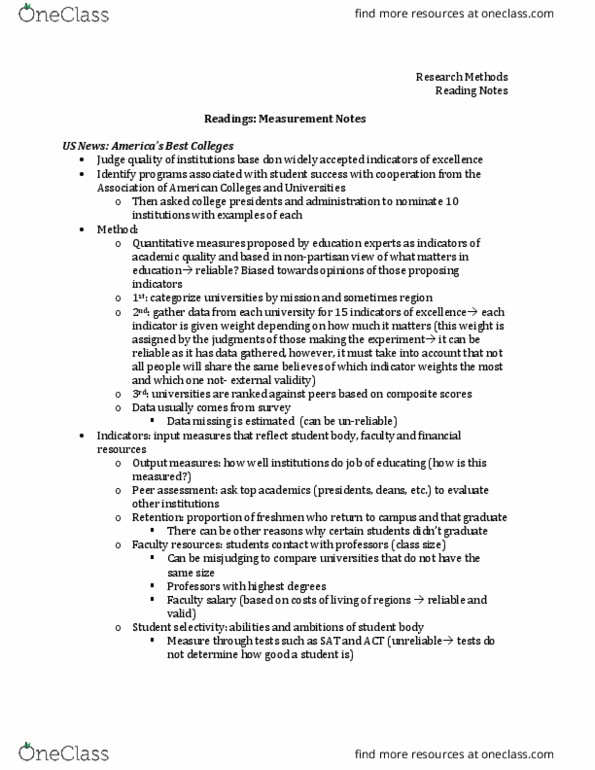 SOC30902 Chapter Notes - Chapter 1: Standardized Test, Internal Validity, Standard Deviation thumbnail