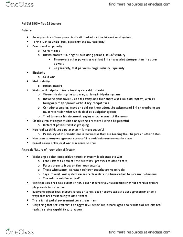 POLSCI 3Q03 Lecture Notes - Lecture 25: Cuban Missile Crisis thumbnail