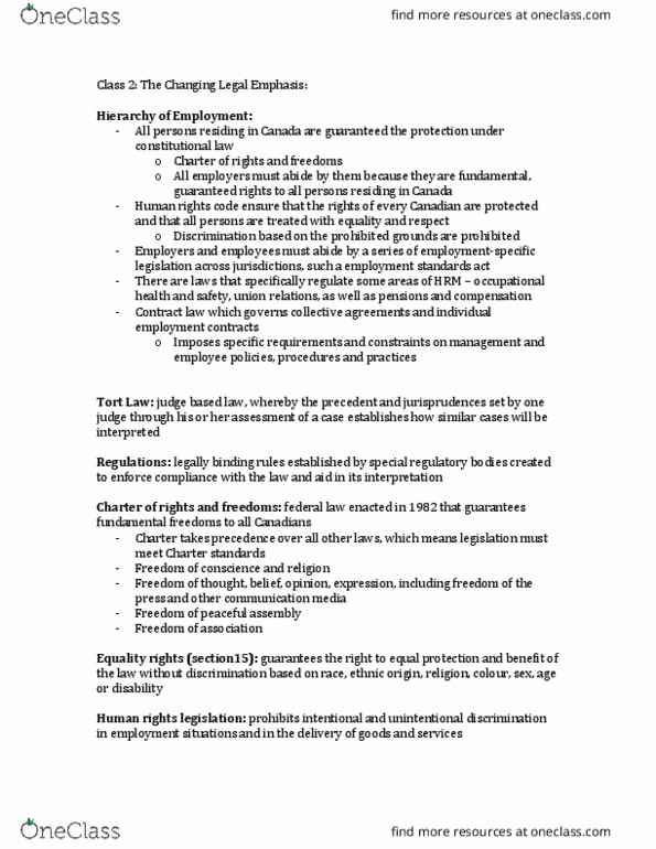 MHR 600 Lecture Notes - Lecture 6: Multiple Sclerosis, Occupational Safety And Health, Protected Group thumbnail