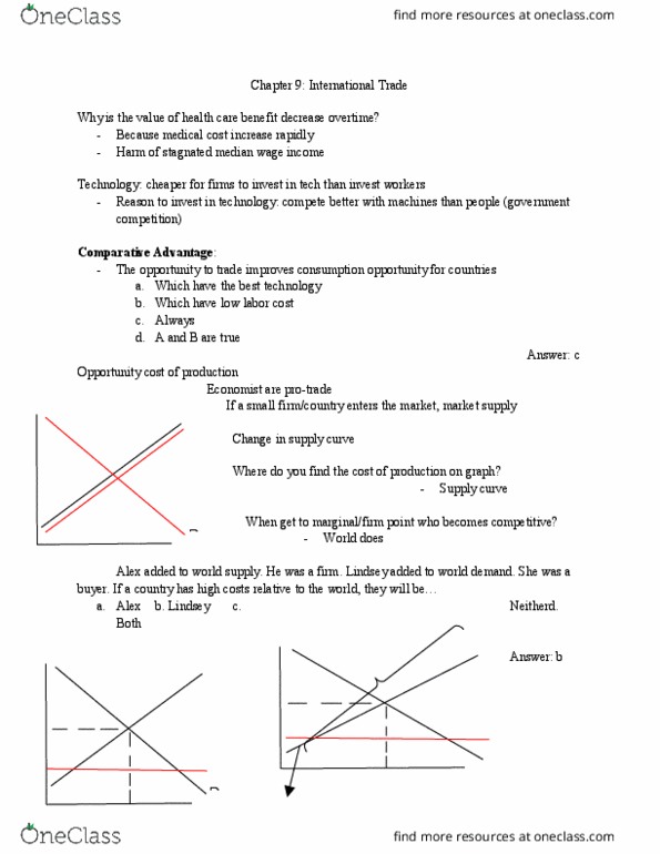 ECON 160 Lecture Notes - Lecture 24: Opportunity Cost, Outsourcing, Effective Demand thumbnail